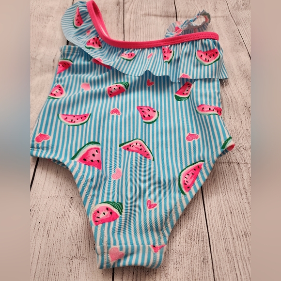 2T Swimsuits DreamWorks Trolls, WonderNation Watermelon (Set) - Picture 7 of 10